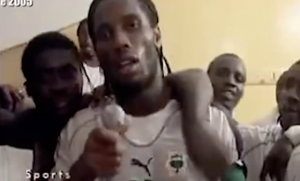 ドログバ選手の生放送中の行動で、コートジボアールの内戦が停戦した話に超感動!!