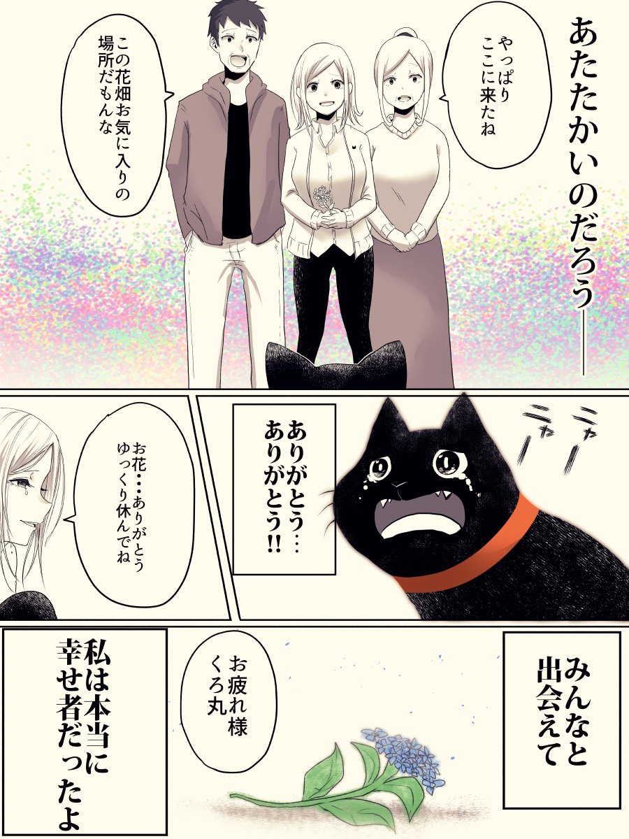 黒猫の生涯 を描いた漫画のラストシーンに涙が止まらない