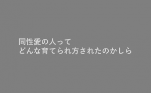 「同性愛の人ってどんな育てられ方されたのかしらね...」という発言に対する母の返答が素晴らしい!!