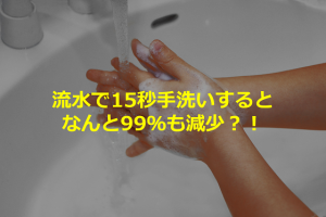 ウイルスへの”手洗いの時間・回数による効果”が凄すぎる!!!