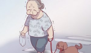 【この間　すごい犬いた】高齢女性と犬の散歩中の不思議な関係？！